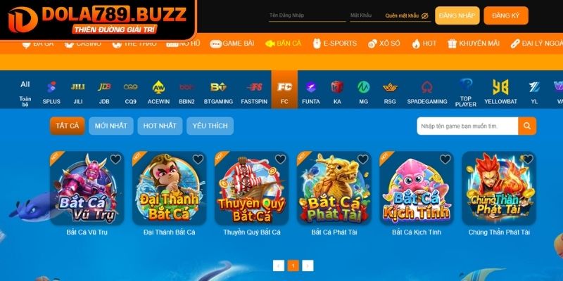 Bắn Cá FC Dola789 - Trải Nghiệm Đỉnh Cao Giải Thưởng Hấp Dẫn 2 Tuyển tập những tựa game bắn cá FC hot nhất hiện nay
