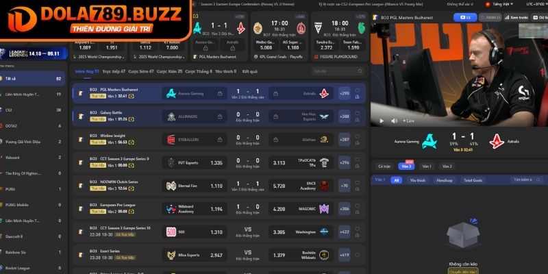 Cá Cược Thể Thao Ảo Dola789 – Đa Dạng Loại Kèo Hấp Dẫn 2 Thể thao ảo và Esports